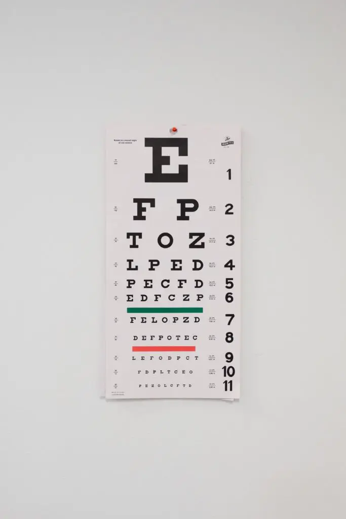 eye chart